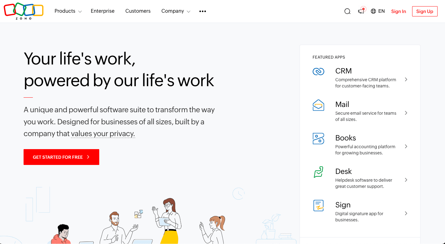 zoho-resource-screenshot